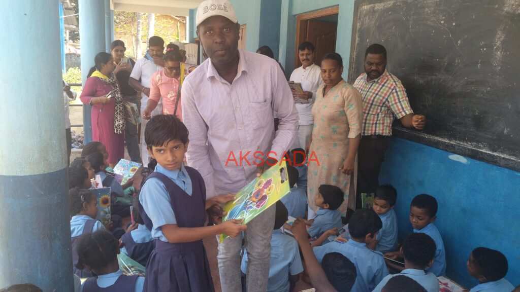 Siddi children participating in creative activity at Wada Gardoli School