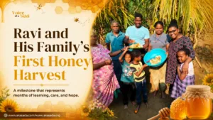 Ravi's First Honey Harvest