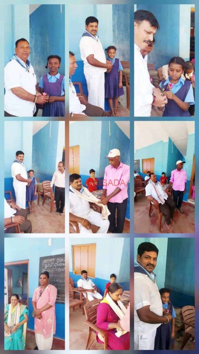 Siddi children participating in creative activity at Wada Gardoli School
